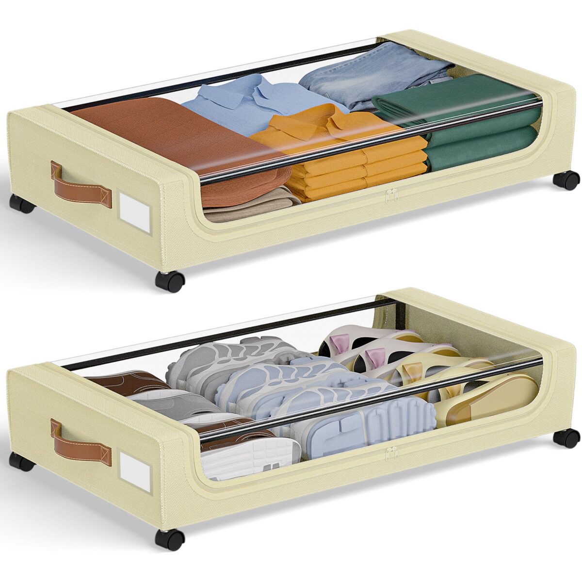 GoMaihe Under Bed Storage Container with Wheels (Set of 2) - Image 11