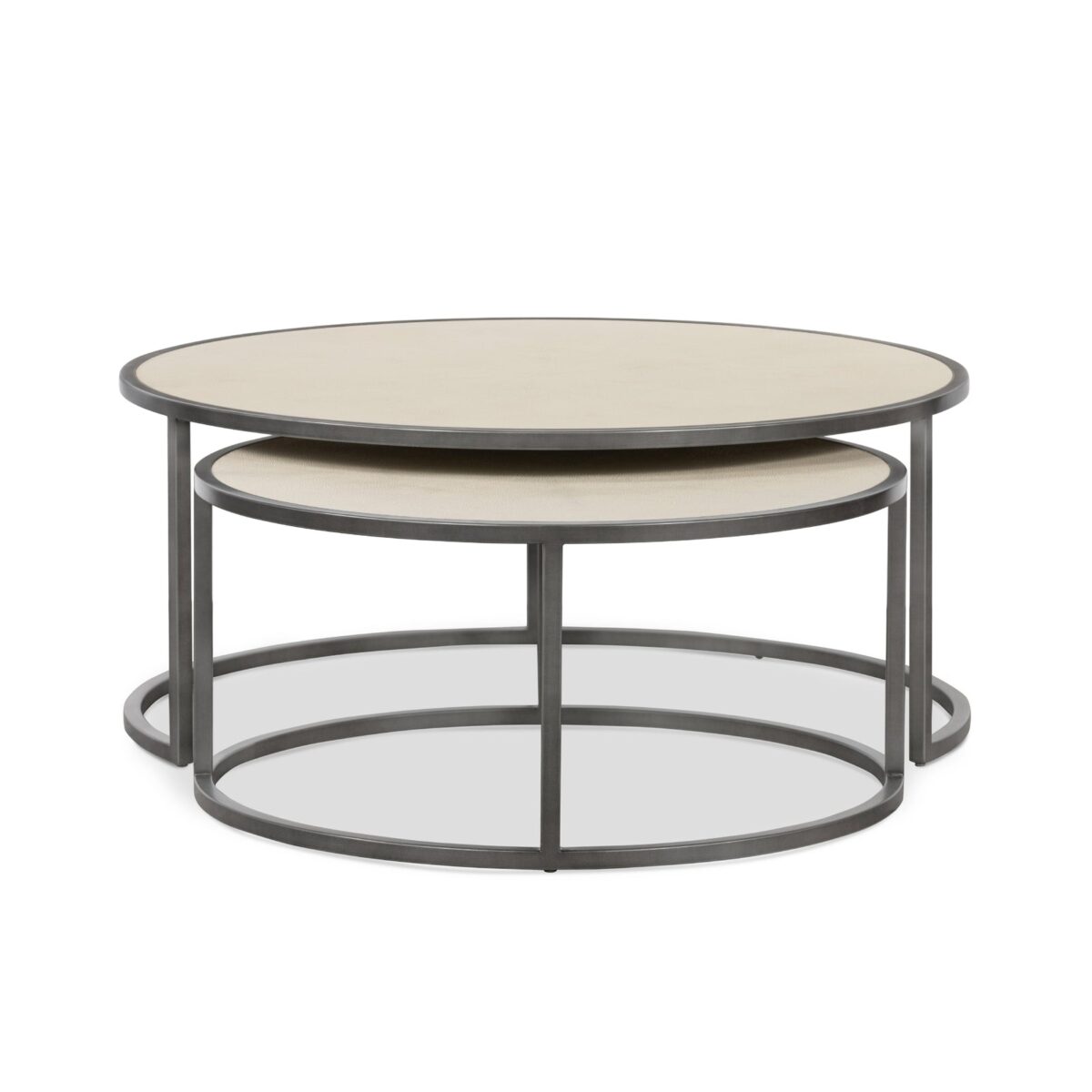 Four Hands Shagreen Nesting Coffee Table - Image 22