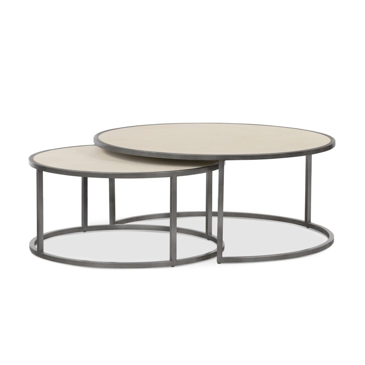 Four Hands Shagreen Nesting Coffee Table - Image 21