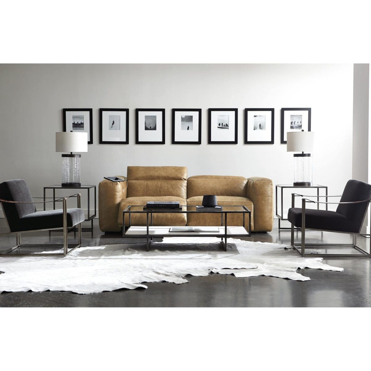Bernhardt Harlow Metal Rectangular Cocktail Table - Image 9