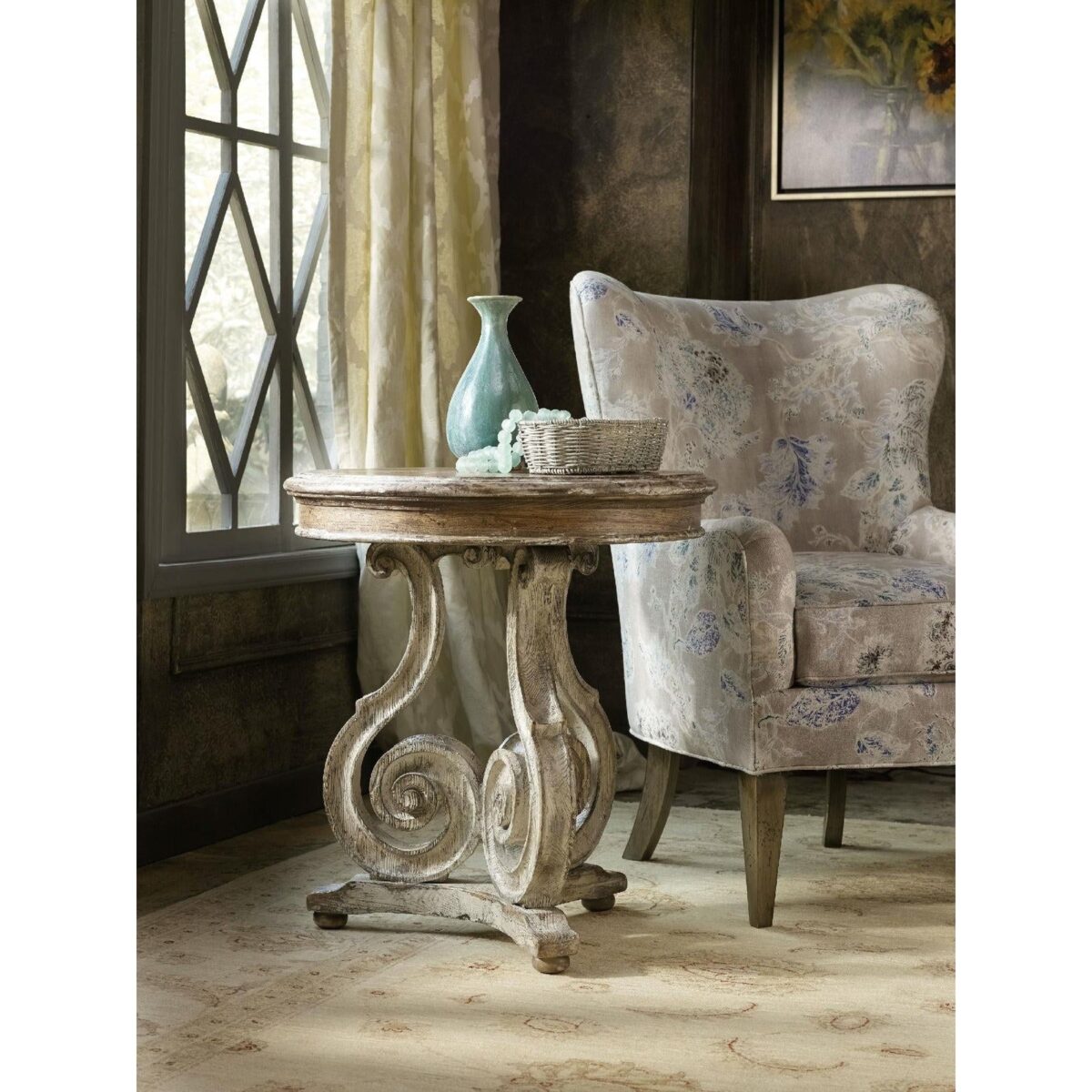 Hooker Furniture Chatelet Scroll Accent Table INDP - Image 2