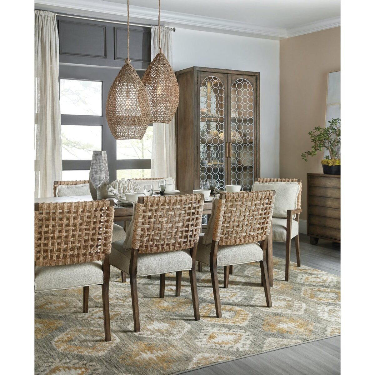 Hooker Furniture Sundance Woven Back Arm Chair INDP - Image 2