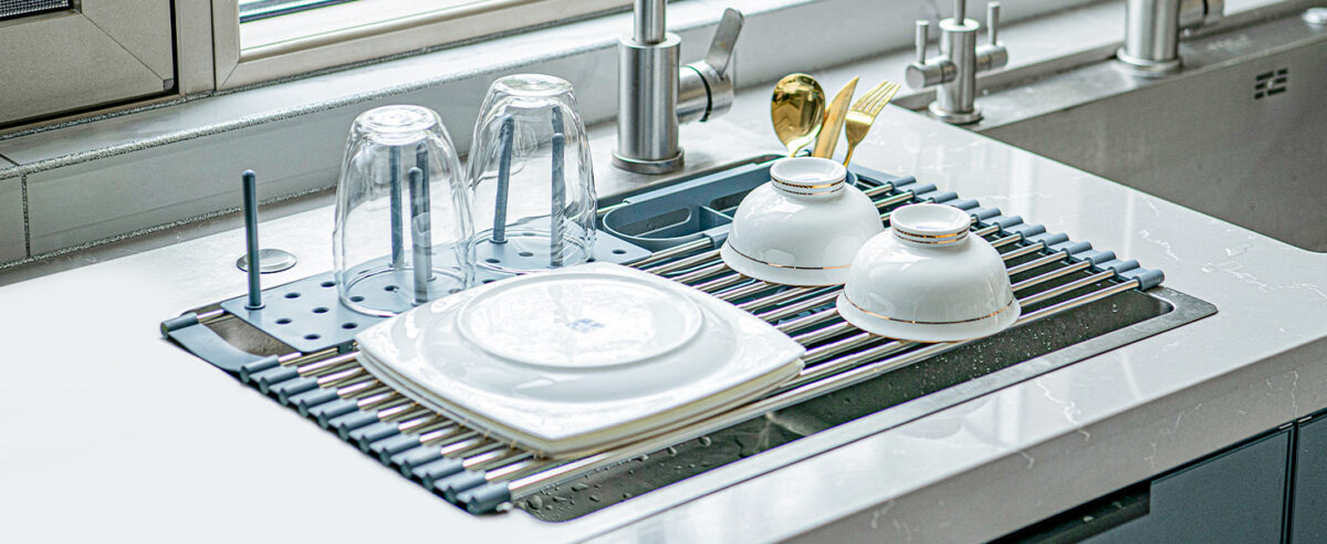 GoMaihe Expandable Roll Up Dish Drying Rack - Image 12