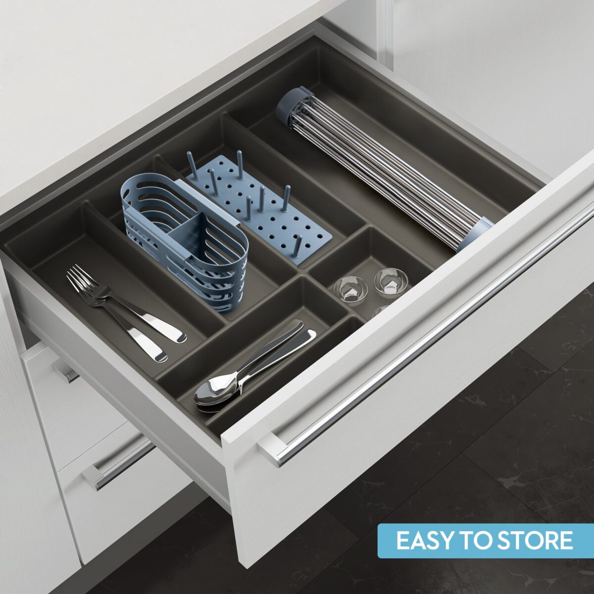 GoMaihe Expandable Roll Up Dish Drying Rack - Image 7