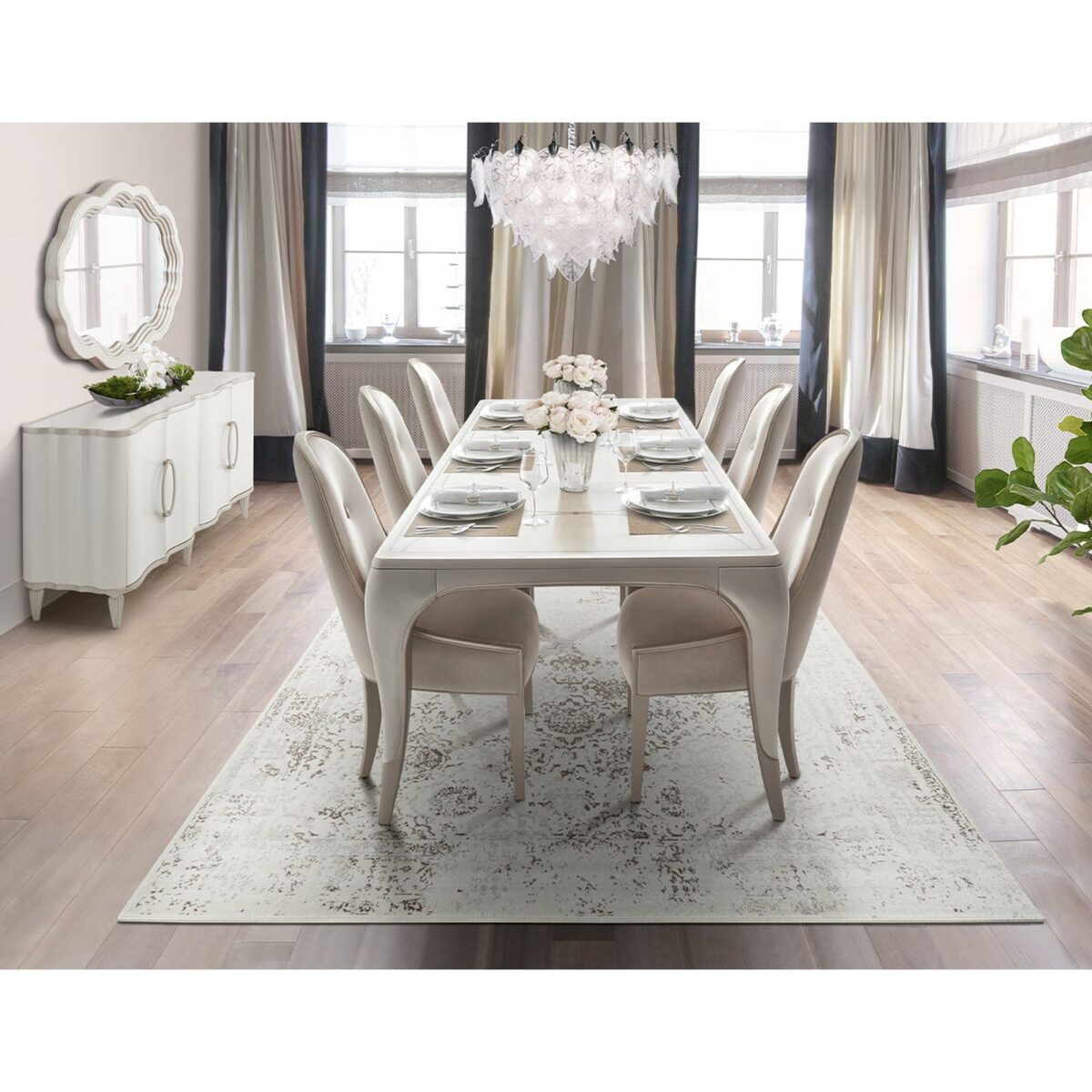 Michael Amini London Place Rectangular Extendable Dining Table - Image 3