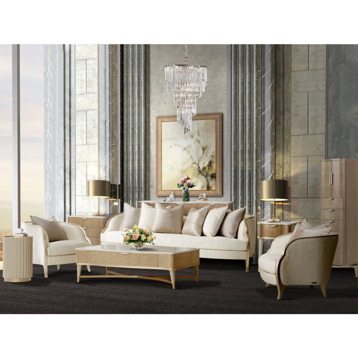 Michael Amini Malibu Crest Sofa - Image 3