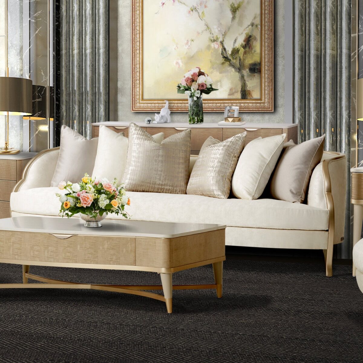 Michael Amini Malibu Crest Sofa - Image 2