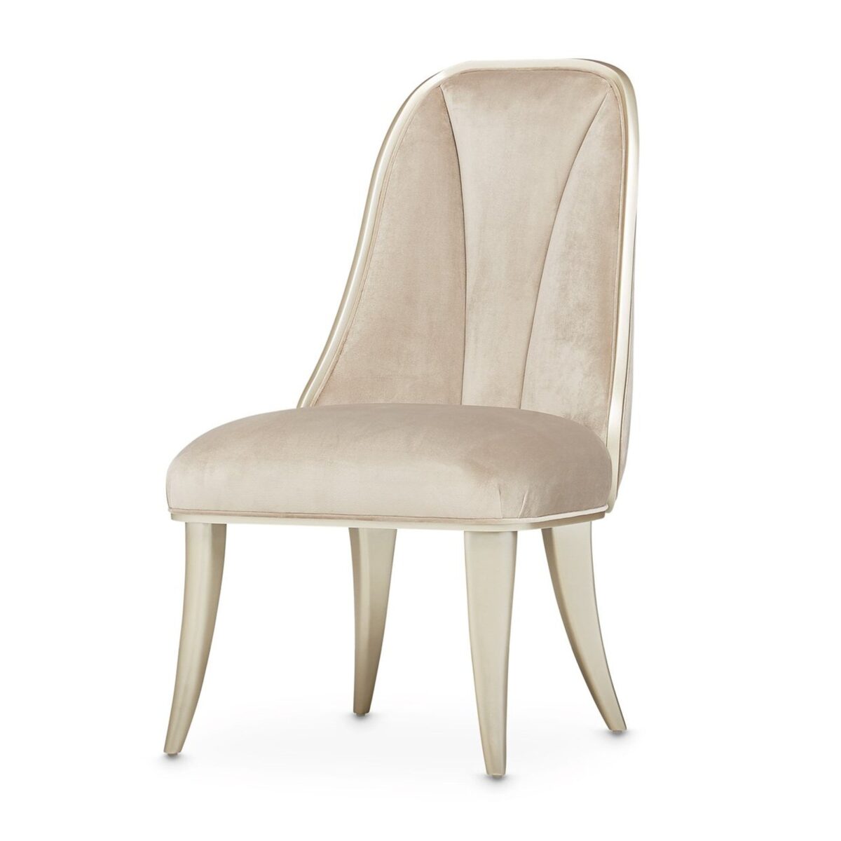 Michael Amini Villa Cherie Hazelnut Dining Side Chair - Set of 2 TF - Image 1
