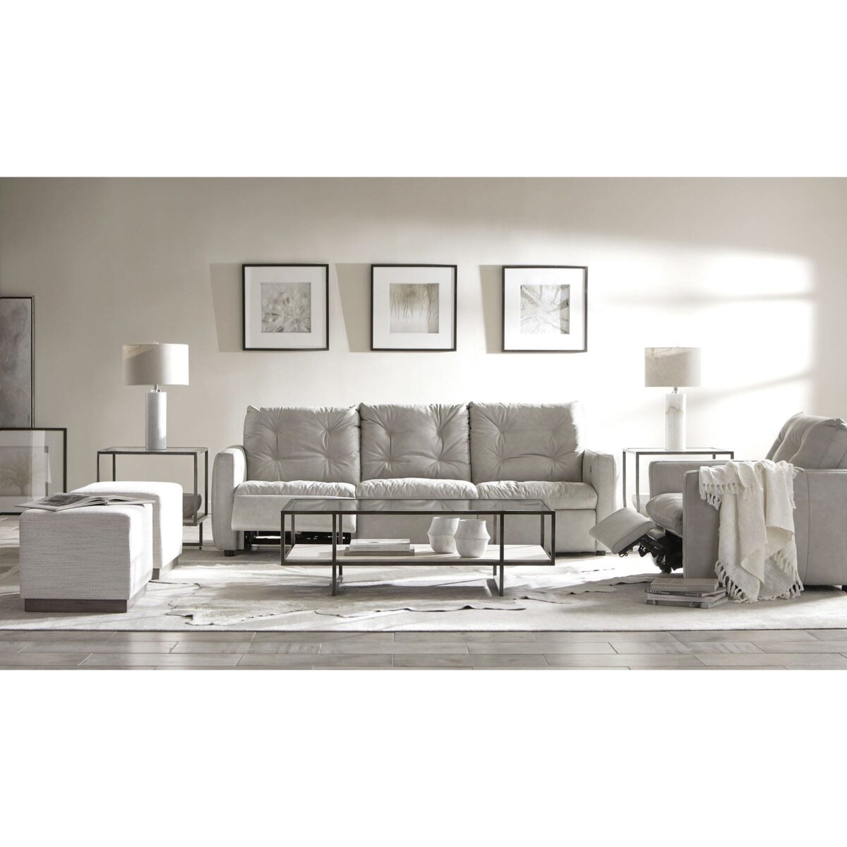 Bernhardt Harlow Metal Rectangular Cocktail Table - Image 5