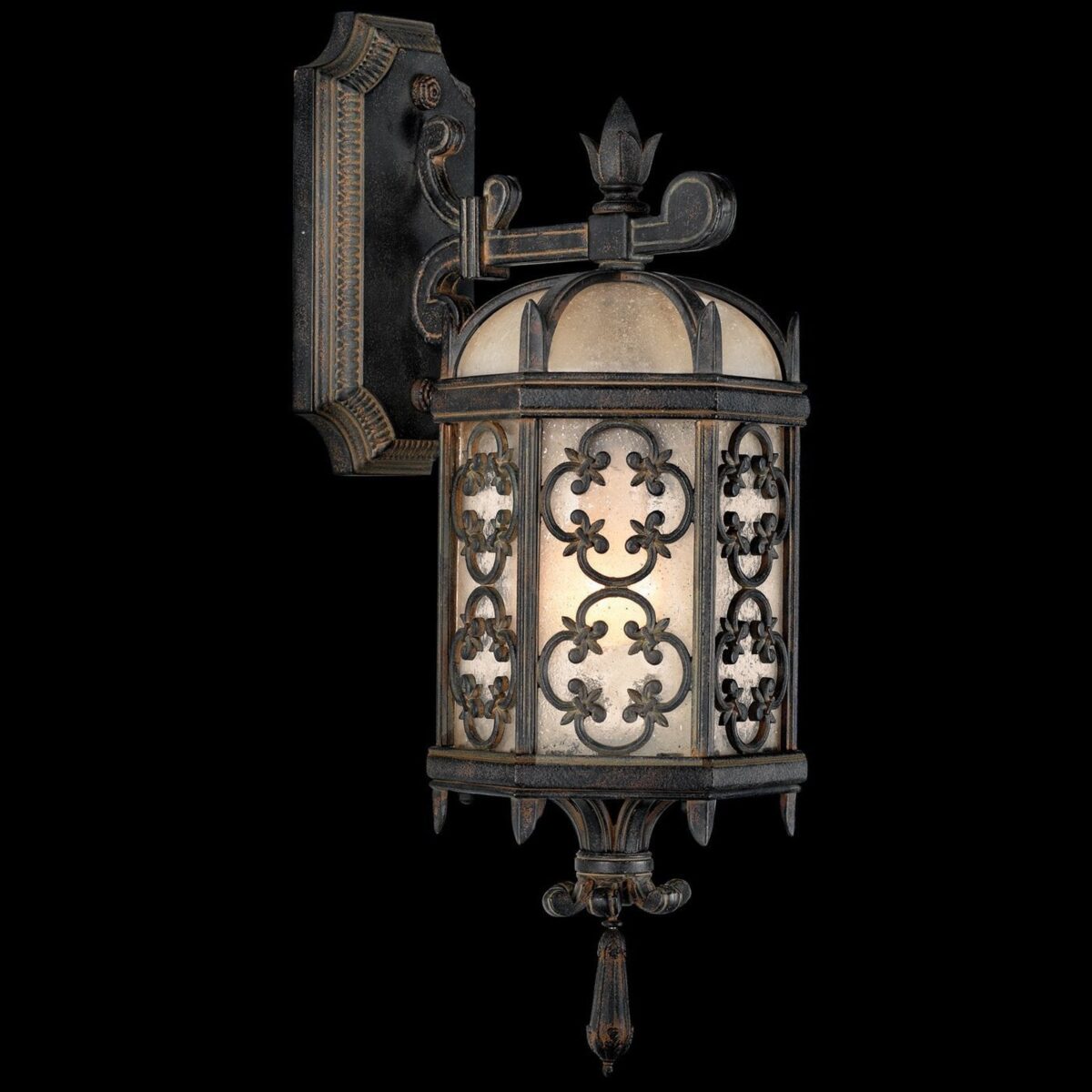 Fine Art Costa Del Sol Light 1 Light 20 inch Wrought Iron Outdoor Wall Sconce - Image 1