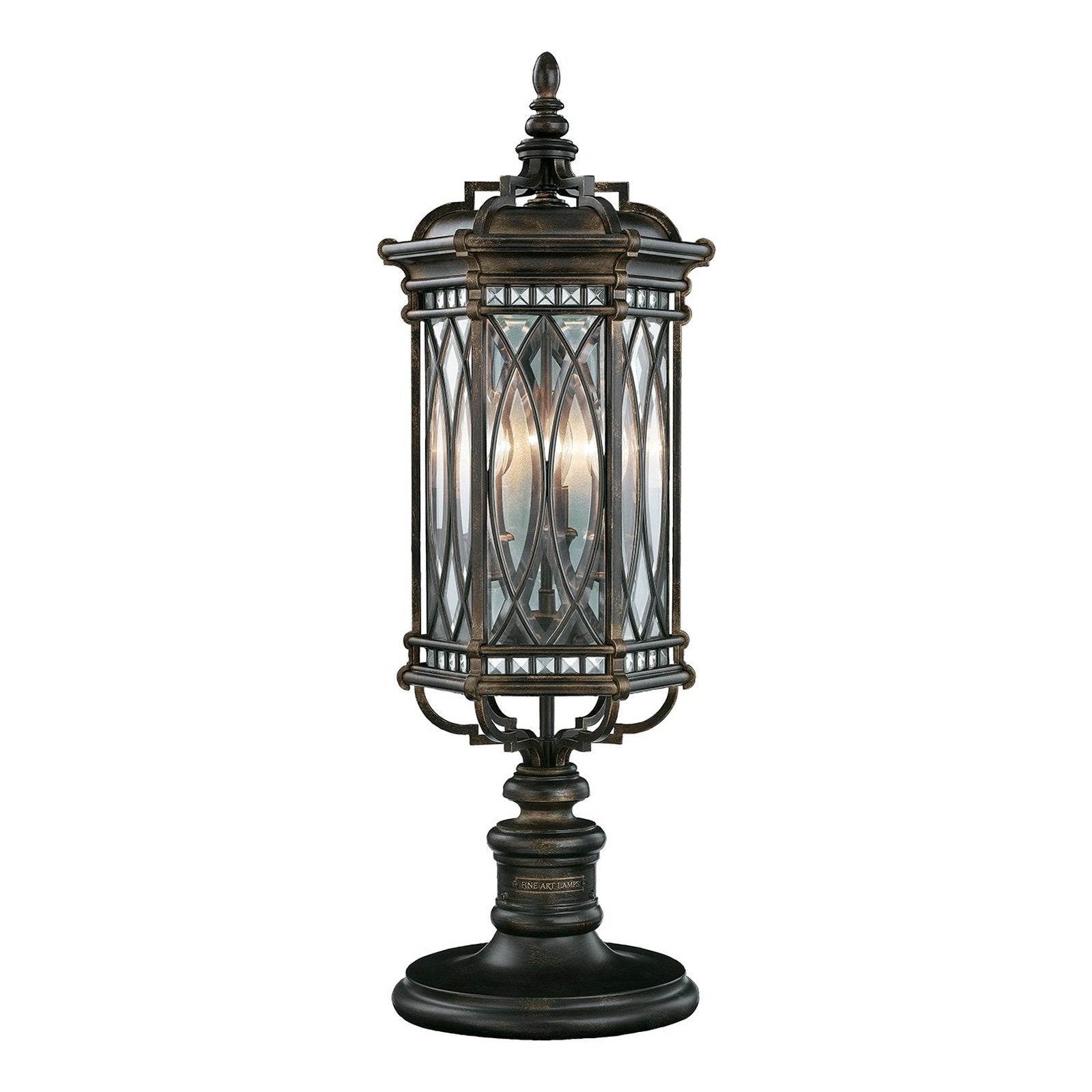 Fine-Art-Handcrafted-Lighting-Fine-Art-Warwickshire-32-Outdoor-Adjustable-PierPost-Mount-611283ST Fine Art Warwickshire 32" Outdoor Adjustable Pier/Post Mount - Image 1