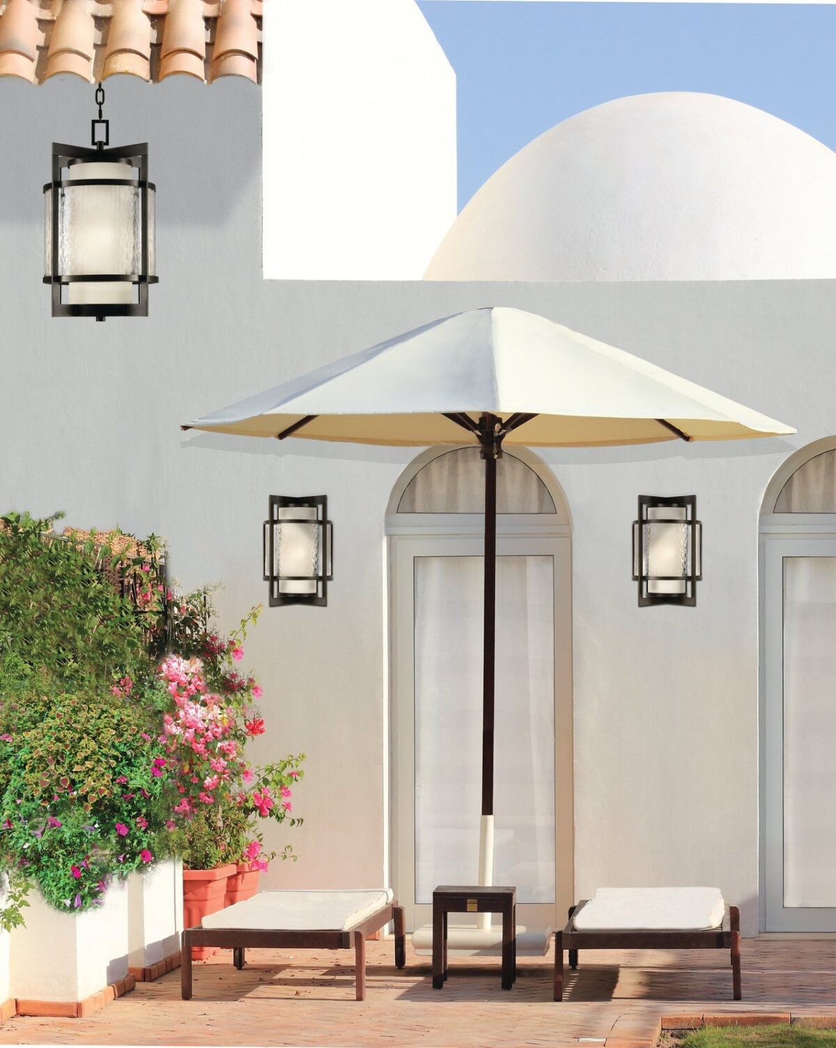 Fine Art Singapore Moderne 14" Outdoor Lantern - Image 2