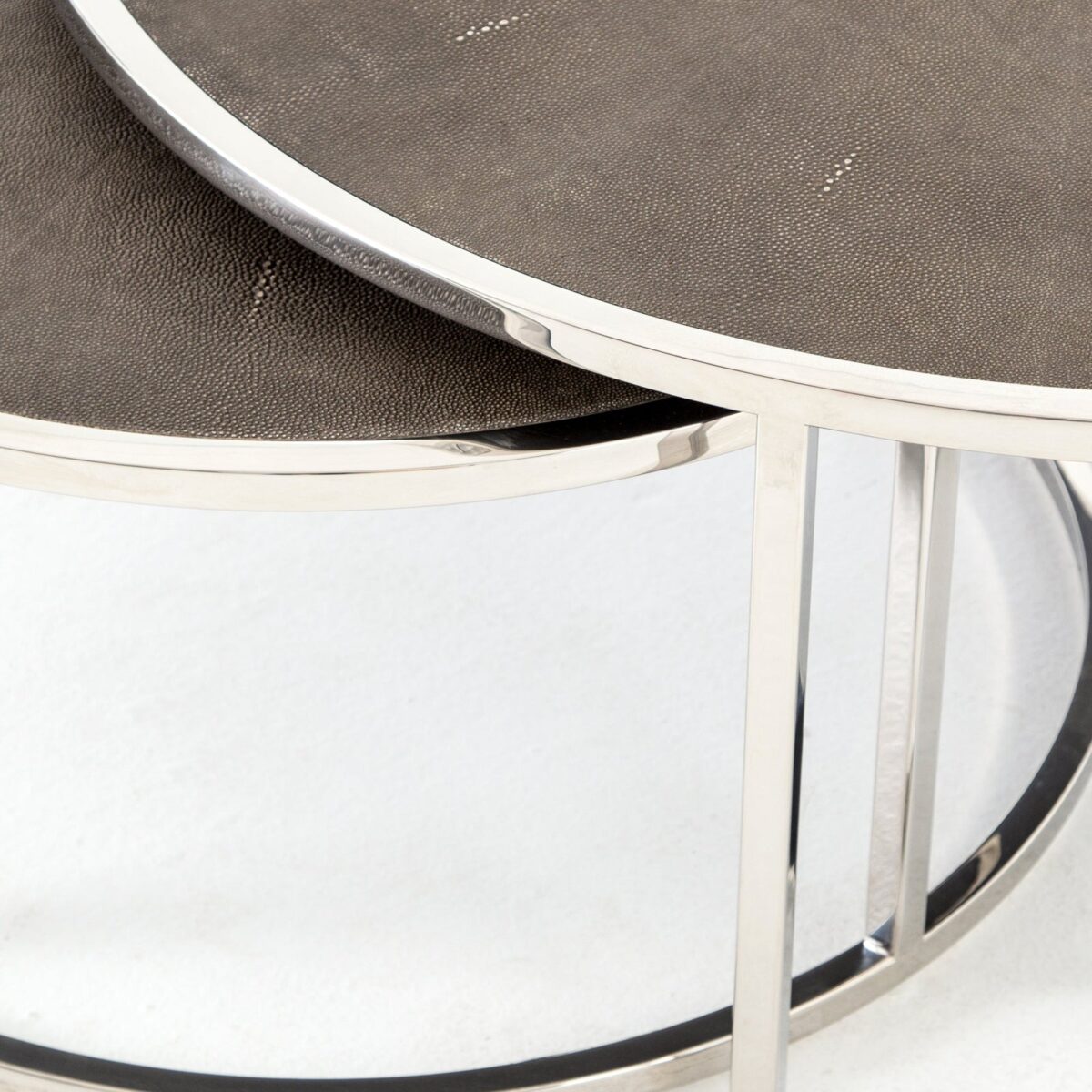 Four Hands Shagreen Nesting Coffee Table - Image 16