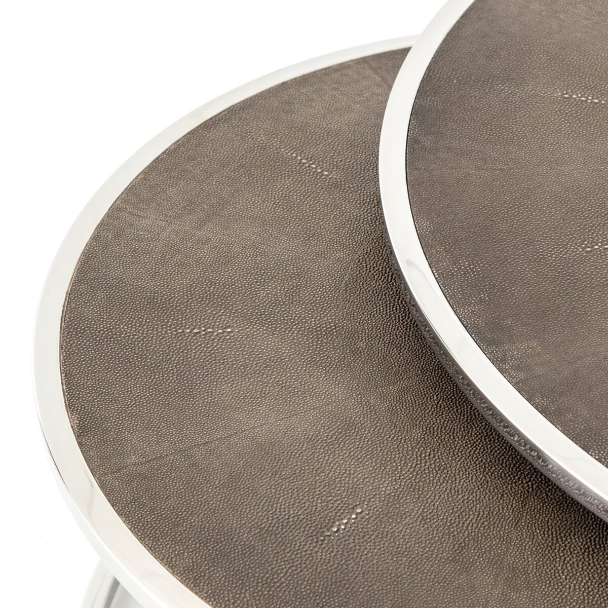 Four Hands Shagreen Nesting Coffee Table - Image 17