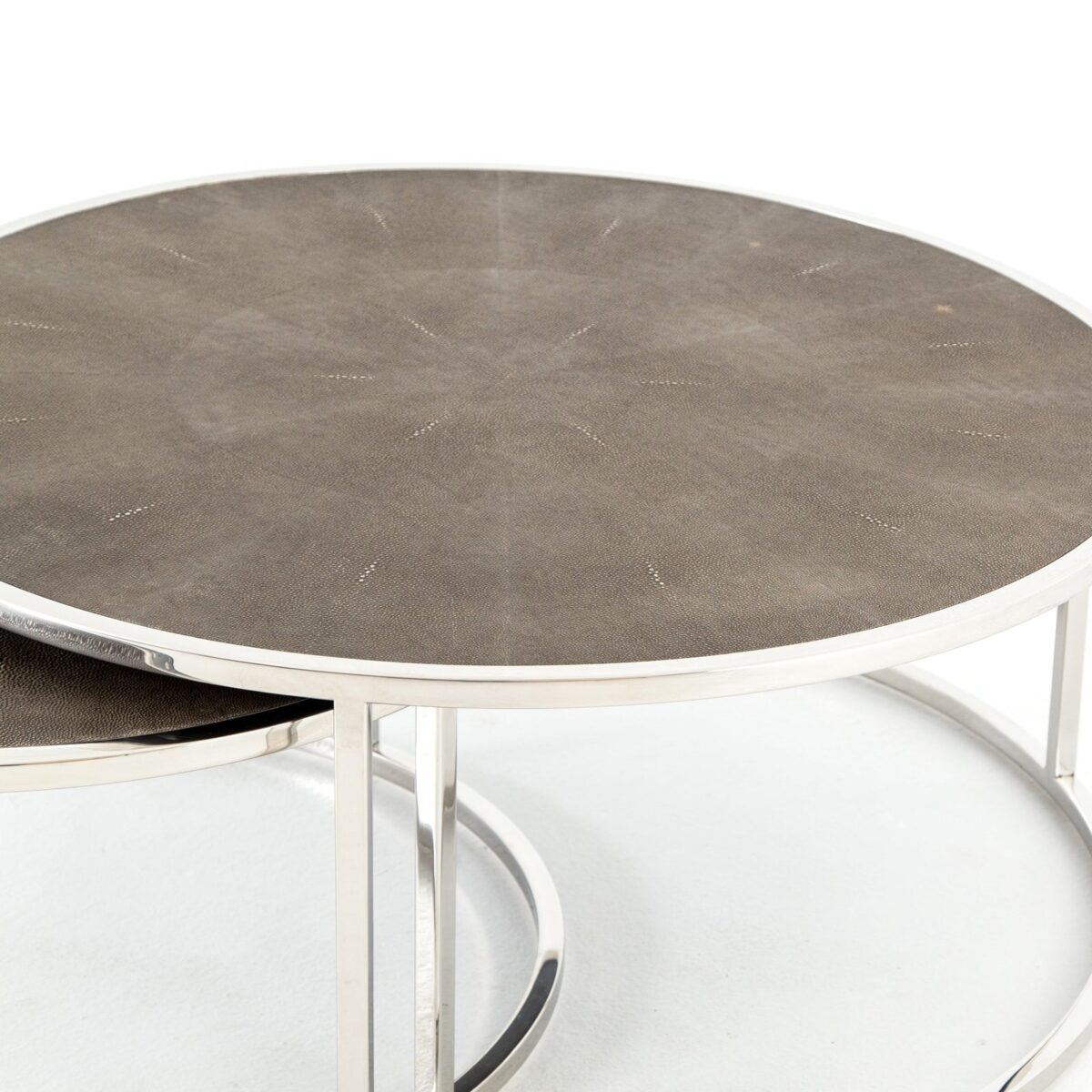 Four Hands Shagreen Nesting Coffee Table - Image 15