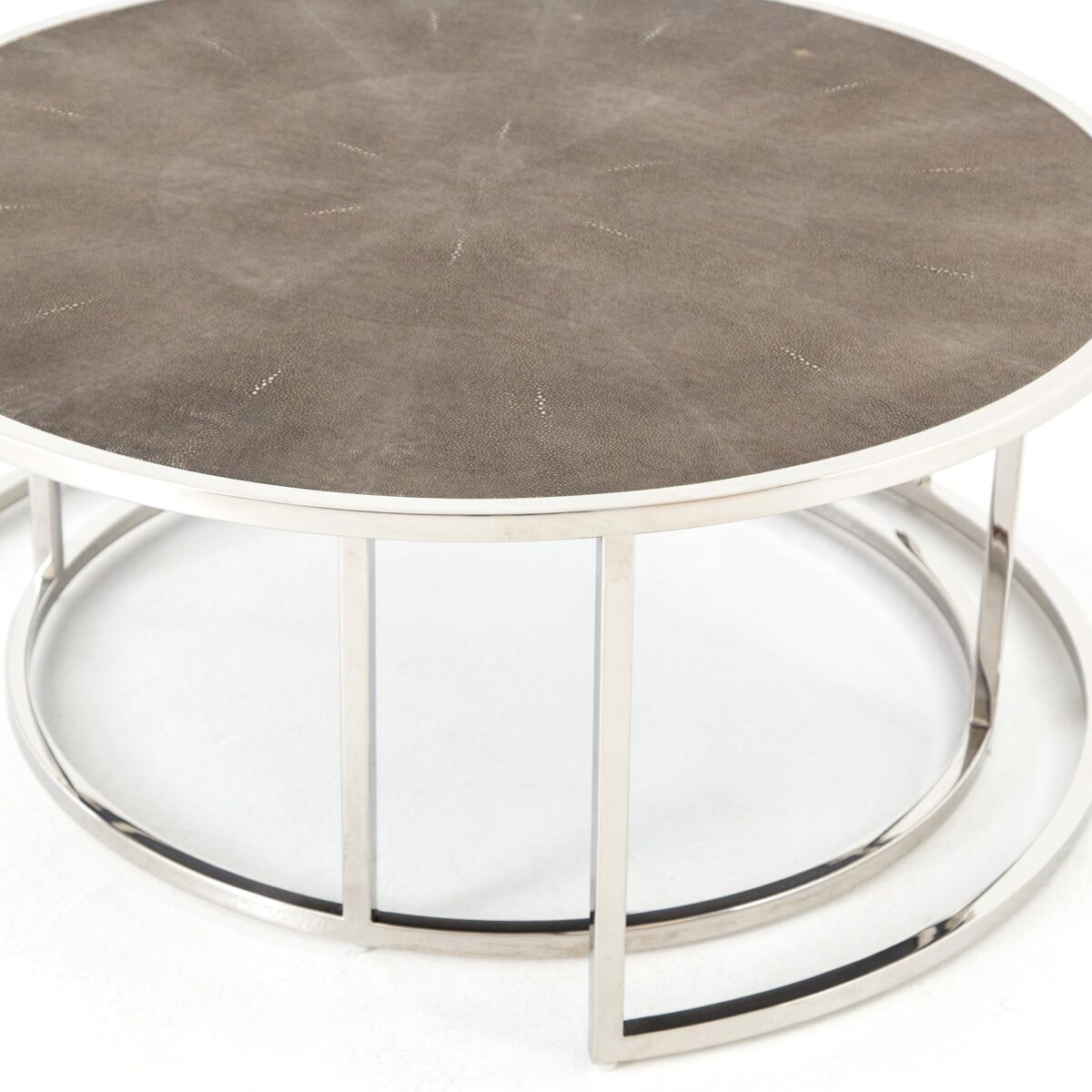 Four Hands Shagreen Nesting Coffee Table - Image 14