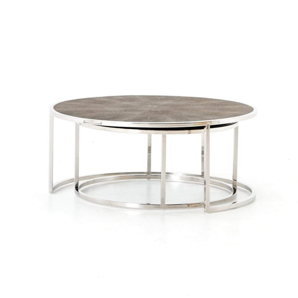 Four Hands Shagreen Nesting Coffee Table - Image 12