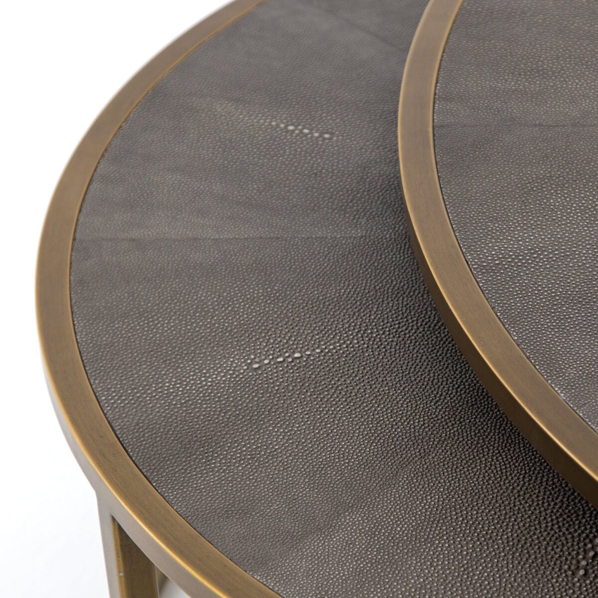 Four Hands Shagreen Nesting Coffee Table - Image 7