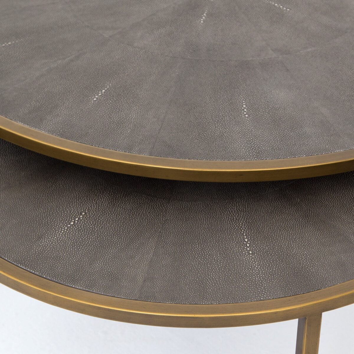 Four Hands Shagreen Nesting Coffee Table - Image 6