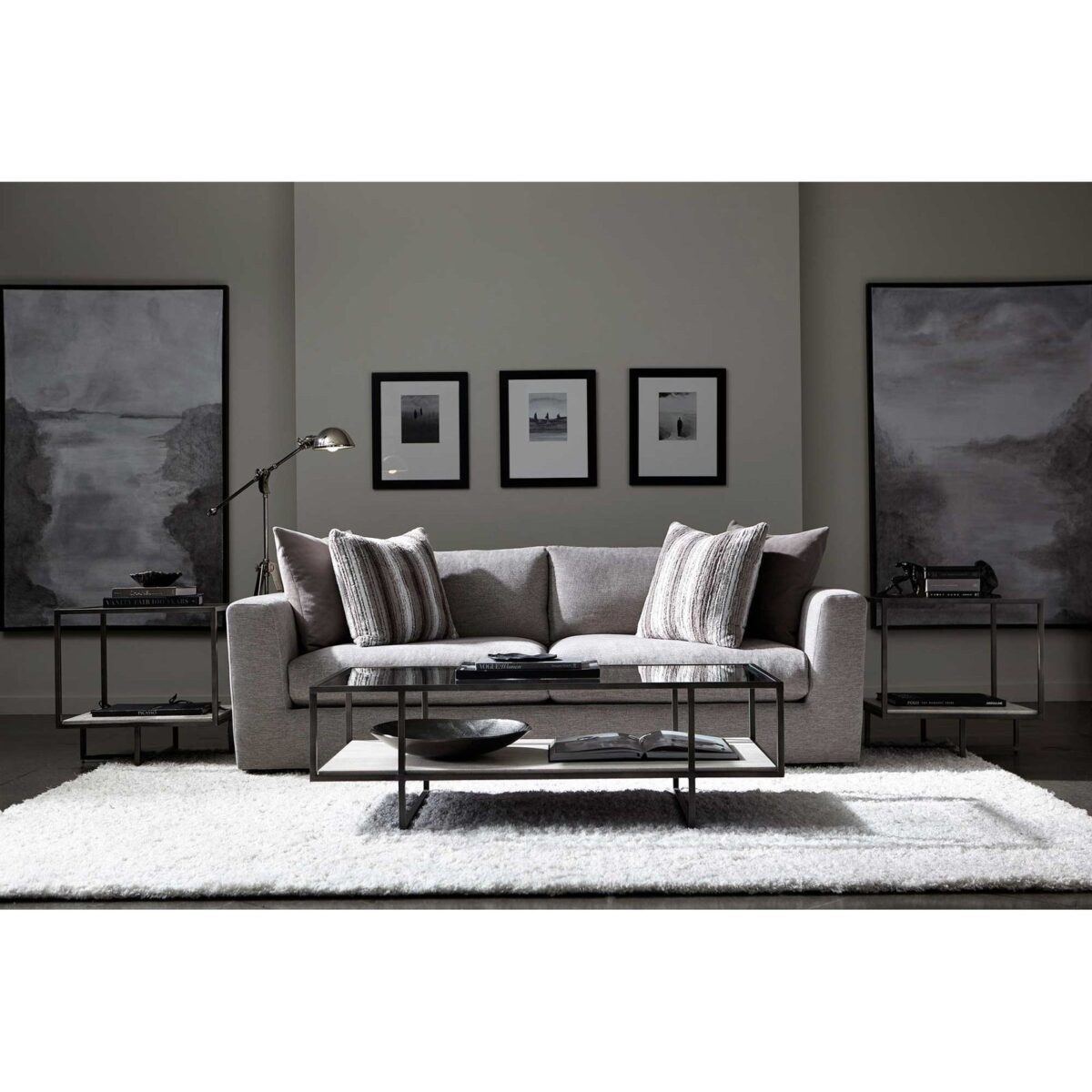Bernhardt Harlow Metal Rectangular Cocktail Table - Image 6