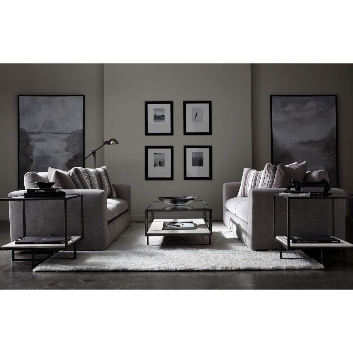 Bernhardt Harlow Metal Rectangular Cocktail Table - Image 7