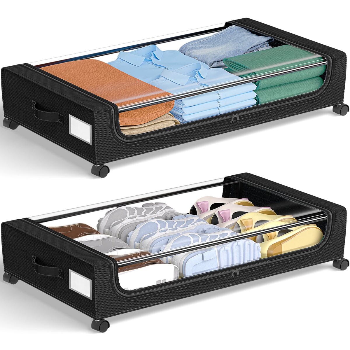 GoMaihe Under Bed Storage Container with Wheels (Set of 2) - Image 9